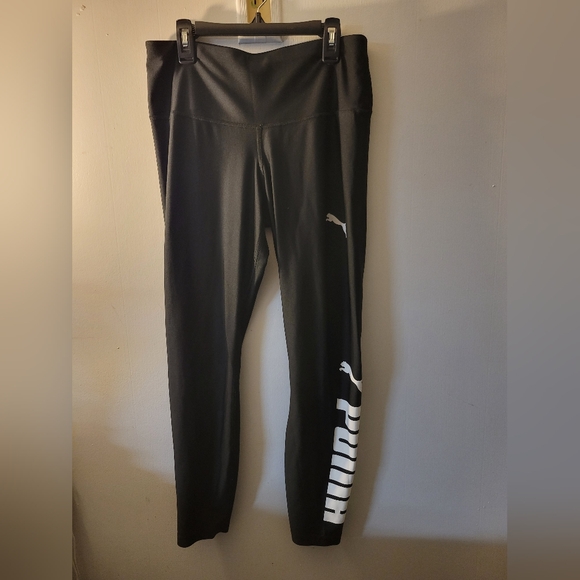 Puma Pants - Puma Black Leggings with Logo